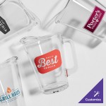 Acopa 60 oz. Customizable Glass Beer Pitcher - 6/Case Acopa 60 oz. Customizable Glass Beer Pitcher - 6/Case