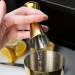 Barfly® M37002GD 25 mL & 50 mL (0.85 oz. & 1.7 oz.) Gold-Plated Japanese Style Jigger Barfly® M37002GD 25 mL & 50 mL (0.85 oz. & 1.7 oz.) Gold-Plated Japanese Style Jigger