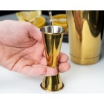 Barfly® M37002GD 25 mL & 50 mL (0.85 oz. & 1.7 oz.) Gold-Plated Japanese Style Jigger Barfly® M37002GD 25 mL & 50 mL (0.85 oz. & 1.7 oz.) Gold-Plated Japanese Style Jigger