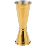 Barfly® M37002GD 25 mL & 50 mL (0.85 oz. & 1.7 oz.) Gold-Plated Japanese Style Jigger Barfly® M37002GD 25 mL & 50 mL (0.85 oz. & 1.7 oz.) Gold-Plated Japanese Style Jigger