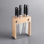 Mercer Culinary M20050 Genesis® 6-Piece Wood / Glass Knife Block Set Mercer Culinary M20050 Genesis® 6-Piece Wood / Glass Knife Block Set