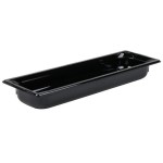 Vollrath 8052420 Super Pan® 1/2 Size Long Black Polycarbonate Food Pan - 2 1/2
