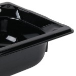 Vollrath 8052420 Super Pan® 1/2 Size Long Black Polycarbonate Food Pan - 2 1/2