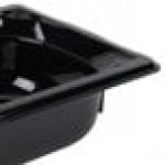 Vollrath 8052420 Super Pan® 1/2 Size Long Black Polycarbonate Food Pan - 2 1/2