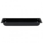 Vollrath 8052420 Super Pan® 1/2 Size Long Black Polycarbonate Food Pan - 2 1/2