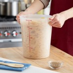 Choice 8 Qt. Translucent Round Polypropylene Food Storage Container Choice 8 Qt. Translucent Round Polypropylene Food Storage Container