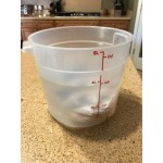 Choice 8 Qt. Translucent Round Polypropylene Food Storage Container Choice 8 Qt. Translucent Round Polypropylene Food Storage Container