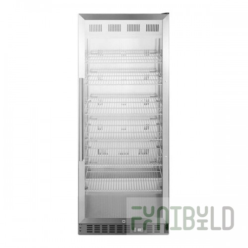Summit Appliance ACR1151 Accucold ACR Series 11.0 Cu. Ft. Stainless Steel Built-In Glass Door Reach-In Pharmacy Refrigerator - 115V