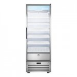 Summit Appliance ACR1151 Accucold ACR Series 11.0 Cu. Ft. Stainless Steel Built-In Glass Door Reach-In Pharmacy Refrigerator - 115V