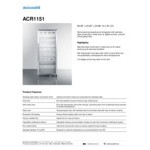 Summit Appliance ACR1151 Accucold ACR Series 11.0 Cu. Ft. Stainless Steel Built-In Glass Door Reach-In Pharmacy Refrigerator - 115V