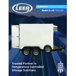 Leer 5X10ADT 5' x 10' Auto Defrost Cooler / Freezer / Ice Transport with 2 Swing Doors and Integrated Trailer