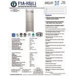 Hoshizaki F1A-HSL 27 1/2 Hoshizaki F1A-HSL 27 1/2
