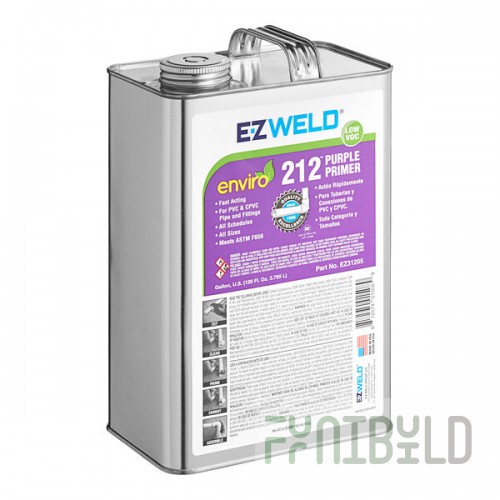 E-Z Weld EZ21205N 1 Gallon Purple PVC Primer