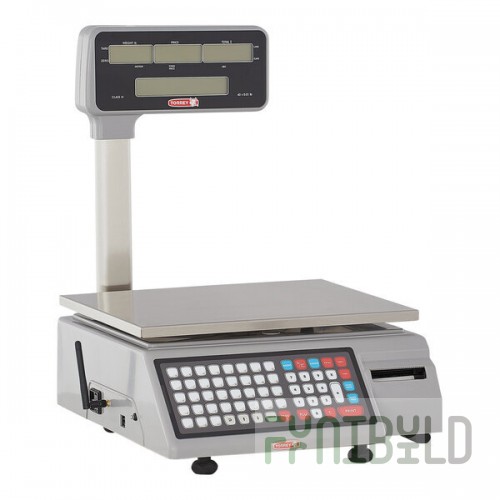Scratch and Dent Tor Rey W-LABEL40LP 40 lb. WiFi Price Computing Scale with Thermal Label Printer, Legal For Trade