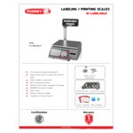 Scratch and Dent Tor Rey W-LABEL40LP 40 lb. WiFi Price Computing Scale with Thermal Label Printer, Legal For Trade