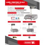 Scratch and Dent Tor Rey W-LABEL40LP 40 lb. WiFi Price Computing Scale with Thermal Label Printer, Legal For Trade