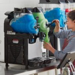 Carnival King Double 1.6 Gallon Pourover Granita / Slushy / Frozen Beverage Machine - 120V