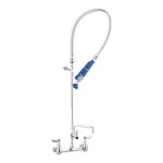 Waterloo 1.15 GPM Wall-Mount Pre-Rinse Faucet with 8 Waterloo 1.15 GPM Wall-Mount Pre-Rinse Faucet with 8