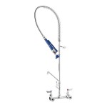 Waterloo 1.15 GPM Wall-Mount Pre-Rinse Faucet with 8 Waterloo 1.15 GPM Wall-Mount Pre-Rinse Faucet with 8