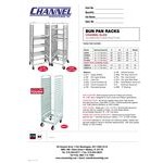 Channel AXD570 39 Pan Heavy-Duty End Load Bun / Sheet Pan Rack - Assembled Channel AXD570 39 Pan Heavy-Duty End Load Bun / Sheet Pan Rack - Assembled