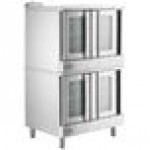 MainStreet Equipment CG2-NK Double Deck Full Size Natural Gas Convection Oven with Legs - 108,000 BTU
