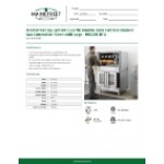 MainStreet Equipment CG2-NK Double Deck Full Size Natural Gas Convection Oven with Legs - 108,000 BTU