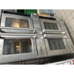 MainStreet Equipment CG2-NK Double Deck Full Size Natural Gas Convection Oven with Legs - 108,000 BTU
