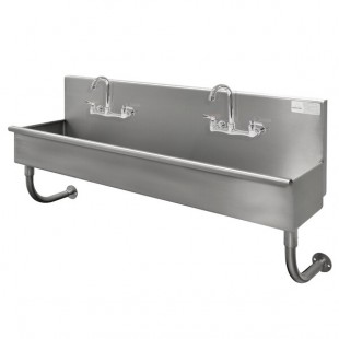 Advance Tabco 19-18-40-F 16-Gauge Stainless Steel Multi-Station Hand Sink with 8