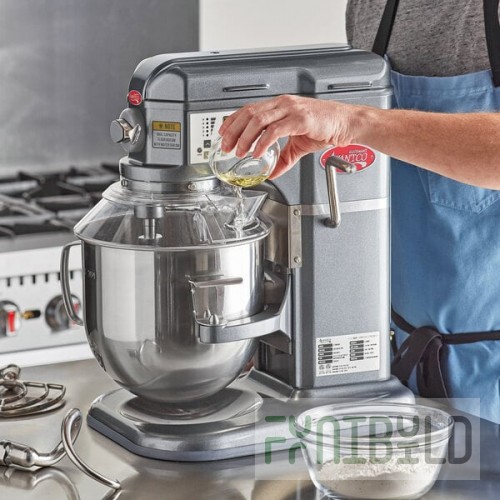 Avantco MIX8GGY Dark Gray 8 Qt. Bowl Lift Countertop Mixer with Guard & Standard Accessories - 120V, 4/5 hp