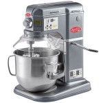 Avantco MIX8GGY Dark Gray 8 Qt. Bowl Lift Countertop Mixer with Guard & Standard Accessories - 120V, 4/5 hp