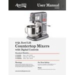 Avantco MIX8GGY Dark Gray 8 Qt. Bowl Lift Countertop Mixer with Guard & Standard Accessories - 120V, 4/5 hp