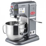 Avantco MIX8GGY Dark Gray 8 Qt. Bowl Lift Countertop Mixer with Guard & Standard Accessories - 120V, 4/5 hp