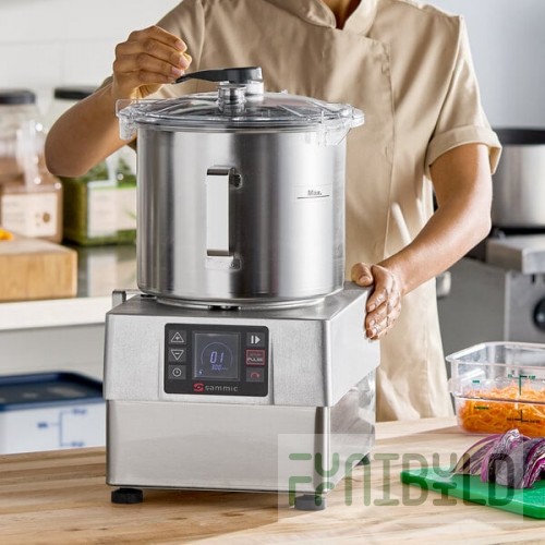 Sammic KE-8V Variable-Speed 8.5 Qt. Stainless Steel Batch Bowl Food Processor - 3 hp