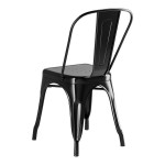 Lancaster Table & Seating Alloy Onyx Black Outdoor Cafe Chair