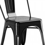 Lancaster Table & Seating Alloy Onyx Black Outdoor Cafe Chair