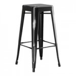 Lancaster Table & Seating Alloy Onyx Black Outdoor Cafe Chair