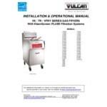 Vulcan VFRY18F-LP Liquid Propane 45-50 lb. Floor Fryer with Solid State Analog Controls and KleenScreen Filtration - 70,000 BTU Vulcan VFRY18F-LP Liquid Propane 45-50 lb. Floor Fryer with Solid State Analog Controls and KleenScreen Filtration - 70,000 BTU