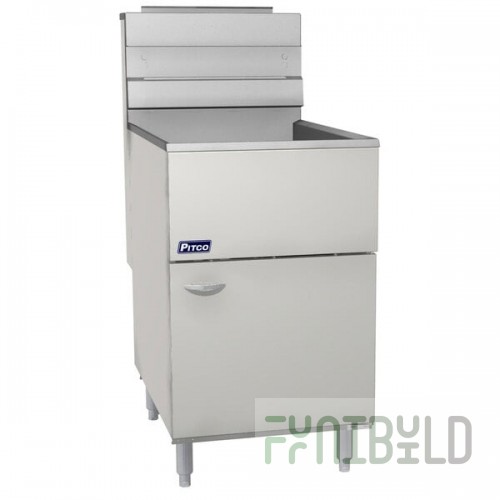 Pitco® VF-65S-LP Solstice Liquid Propane 65 lb. Stainless Steel Floor Fryer - 95,000 BTU