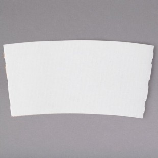 12-24 oz. White Customizable Coffee Cup Sleeve - 1,800/Case