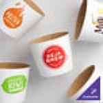 12-24 oz. White Customizable Coffee Cup Sleeve - 1,800/Case