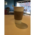 12-24 oz. White Customizable Coffee Cup Sleeve - 1,800/Case