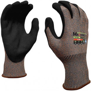 Cordova Machinist Gray and Orange HPPG Cut-Resistant Gloves with Black Sandy Nitrile Palm Coating - Extra Large - Pair Cordova Machinist Gray and Orange HPPG Cut-Resistant Gloves with Black Sandy Nitrile Palm Coating - Extra Large - Pair