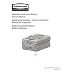 Rubbermaid® 2173519 Motorized 0.5 Cubic Yard Black Rotomolded Tilt Truck / Trash Cart (850 lb.)
