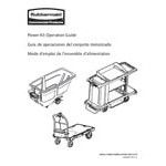 Rubbermaid® 2173519 Motorized 0.5 Cubic Yard Black Rotomolded Tilt Truck / Trash Cart (850 lb.)