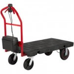 Rubbermaid® 2173519 Motorized 0.5 Cubic Yard Black Rotomolded Tilt Truck / Trash Cart (850 lb.)