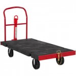 Rubbermaid® 2173519 Motorized 0.5 Cubic Yard Black Rotomolded Tilt Truck / Trash Cart (850 lb.)