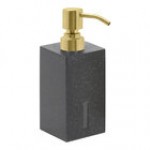 room360 Morocco 10 oz. Onyx Soap Dispenser with Matte Brass Pump Top - 6/Case room360 Morocco 10 oz. Onyx Soap Dispenser with Matte Brass Pump Top - 6/Case