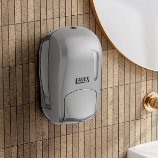 Lavex Pro 34 fl. oz. (1,000 mL) Titanium Manual Liquid Soap / Sanitizer Dispenser Lavex Pro 34 fl. oz. (1,000 mL) Titanium Manual Liquid Soap / Sanitizer Dispenser