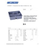 Carlisle JC1945CB23 Gray 3-Compartment Janitorial Tool Caddy for JC1945S23 and JC1945L23 Carts Carlisle JC1945CB23 Gray 3-Compartment Janitorial Tool Caddy for JC1945S23 and JC1945L23 Carts