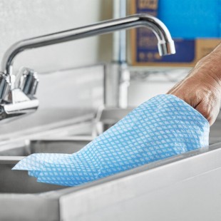 Tork Blue Standard Duty 1/4 Fold Food Service Cleaning Towel 13 Tork Blue Standard Duty 1/4 Fold Food Service Cleaning Towel 13
